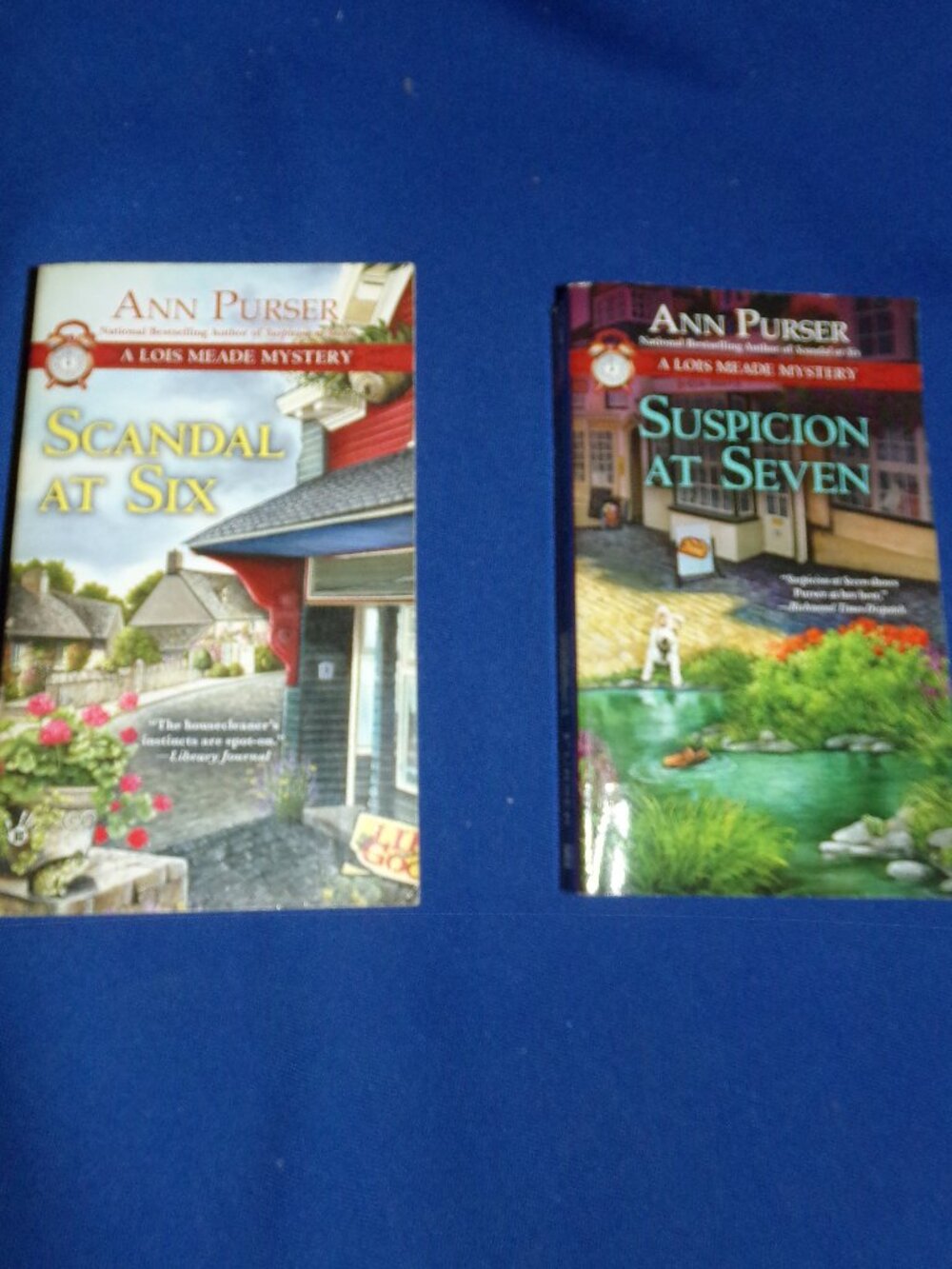 Set of 2 Ann Purser Cozy Mystery Paperback Books - Lois Meade Mystery Series